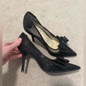 Jessica Simpson Black Studded sparkly Heels